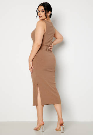 Minea drapy sleeveless dress