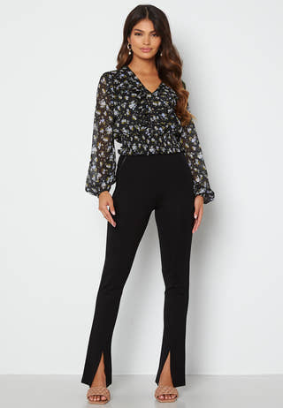 Minty flounce blouse
