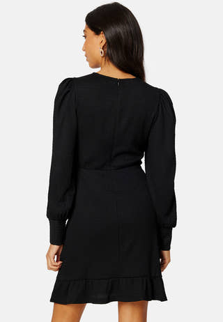 Puff Sleeve Flounce Dress