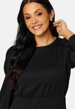 Puff Sleeve Flounce Dress