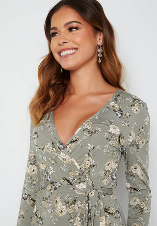Wrap Midi Dress