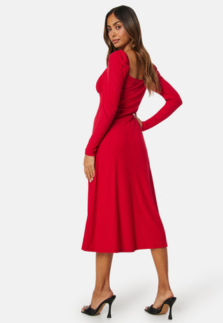 Square Neck Midi Dress