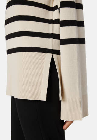 Oversized Striped Knitted Sweater