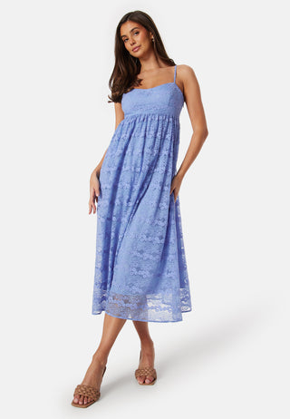 Lace Strap Midi Dress