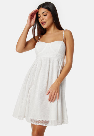 Lace Strap Short Dress