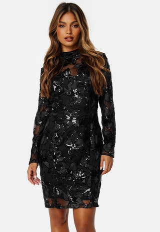 Embroidered Sequin Dress