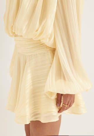 Bow Jacquard Short Dress