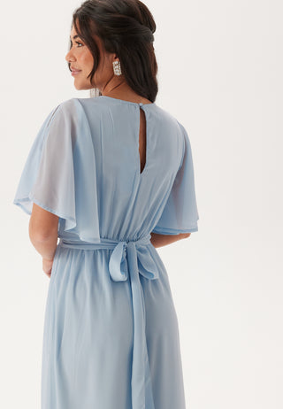 Butterfly Sleeve Midi Dress
