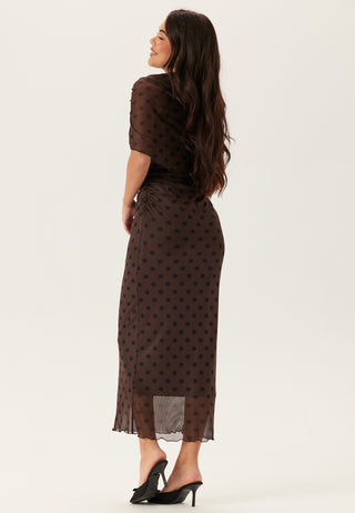 Cape Mesh Ankle Dress