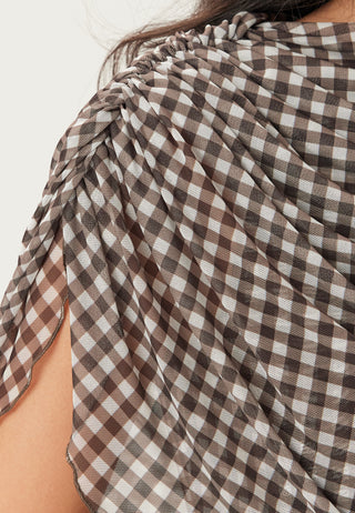 Cape Mesh Ankle Dress