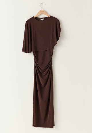 Cape Soft Maxi Dress