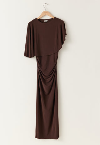 Cape Soft Maxi Dress