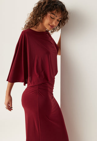 Cape Soft Maxi Dress