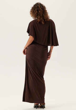 Cape Soft Maxi Dress