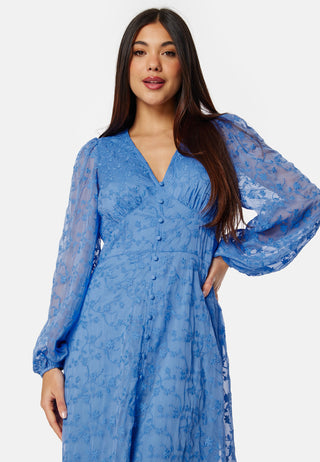 Embroidered Midi Dress