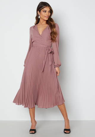 Christa Pleated Midi Dress