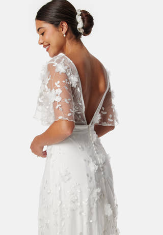 Embroidered Floral Wedding Gown