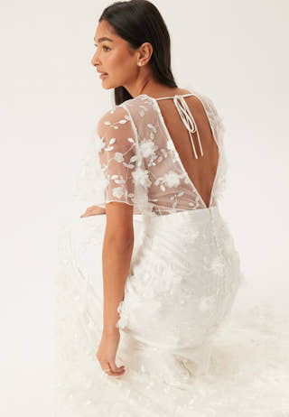 Embroidered Floral Wedding Gown