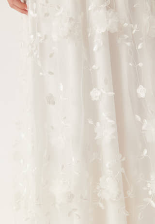 Embroidered Floral Wedding Gown