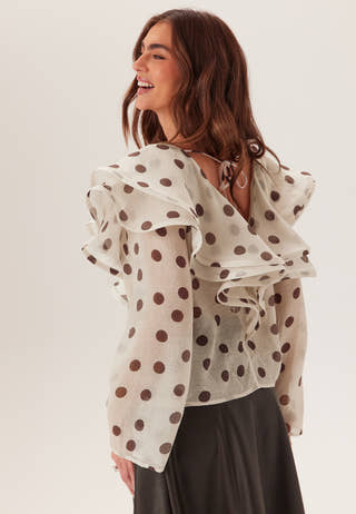 Flounce Sheer Blouse