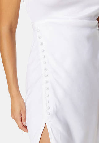 Satin Midi Wedding Gown