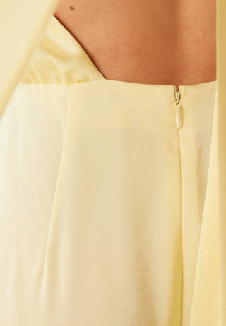 Halterneck Satin Gown