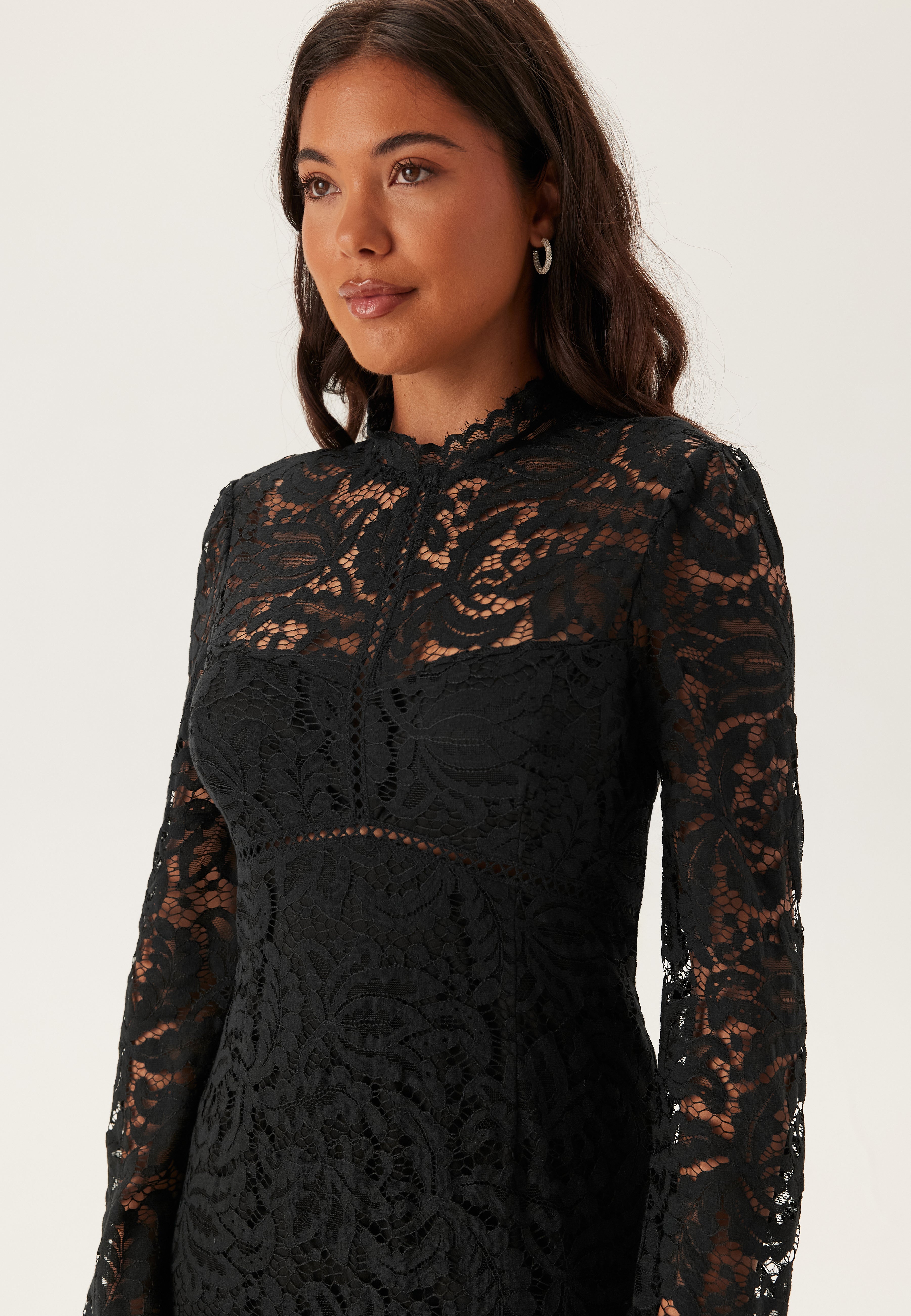 white christmas dresses Rosetta Getty Women's Bias-Cut Turtleneck Mix Media Gown - Champagne