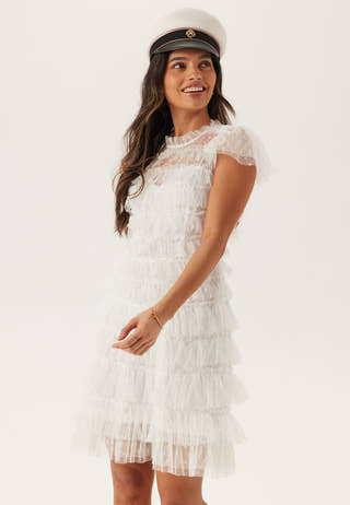 High Neck Tulle Frill Dress