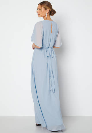 Butterfly Sleeve Chiffon Gown