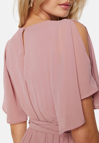 Butterfly Sleeve Midi Dress