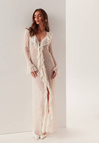 Lace Cardigan Dress
