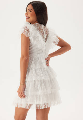 Lace Frill Short Dress
