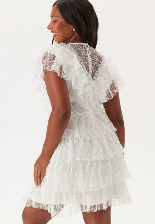 Lace Frill Short Dress