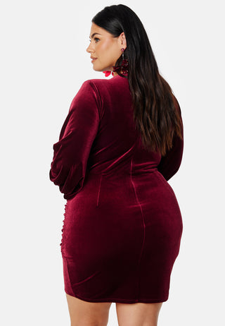 Velvet Wrap Dress