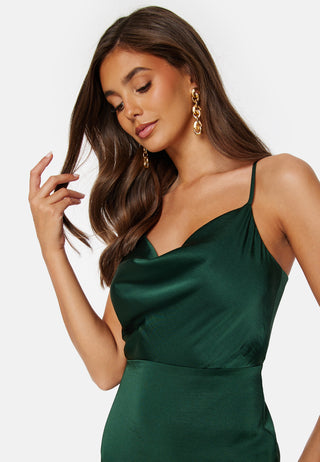 Waterfall Satin Gown