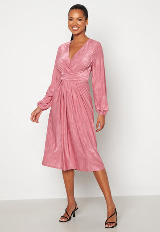 Wrap Tie Midi Dress