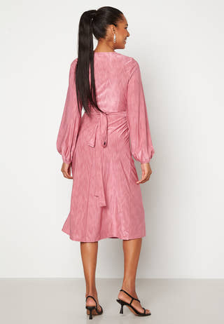 Wrap Tie Midi Dress