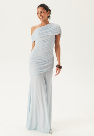 Off Shoulder Mesh Gown