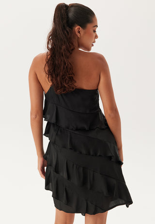 One shoulder Short Frill Dress