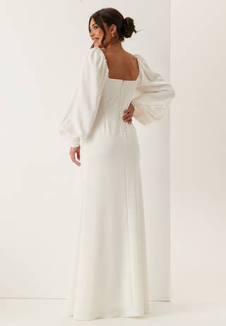 Puff Sleeve Wedding Gown