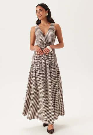 Ruched Front Ankle Dress