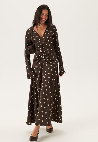 Ruched Front Midi Dress