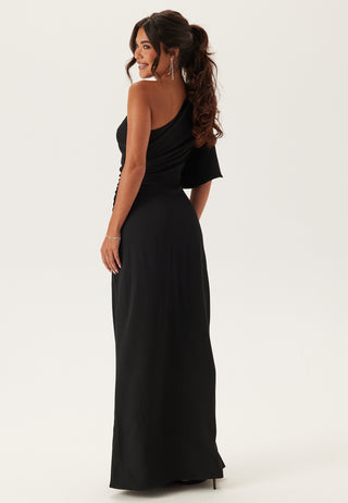 Ruched One Shoulder Gown