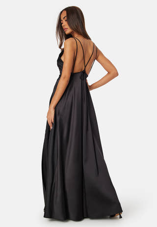 Satin strap Gown