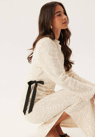 Side Slit Sequin Top