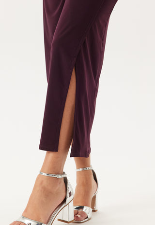 Soft Ruched One Shoulder Midi Dress