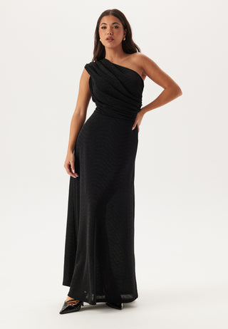Sparkling One shoulder Soft Maxi Dress