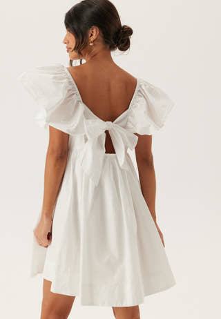 Tie Back Frill Short Dress