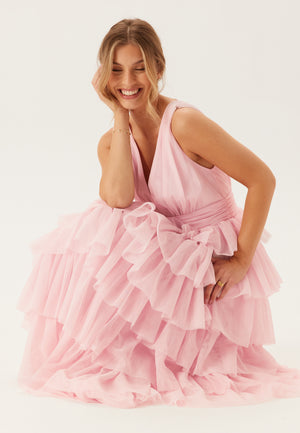 Tulle Frill Gown
