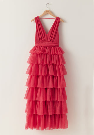 Tulle Frill Gown